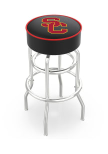 USC Trojans Double-Ring Swivel Pub Stool - Black