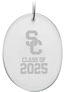 USC Trojans Class of 2025 Oval Ornament - White