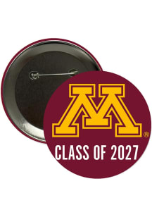 Minnesota Golden Gophers 3" Class of 2027 Button - Maroon