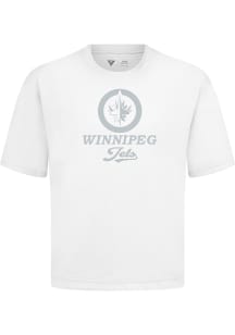 Levelwear Winnipeg Jets White Signature Knit Shadow Surge Short Sleeve Fashion T Shirt