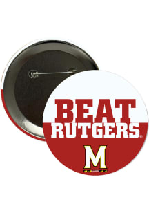 Maryland Terrapins BEAT Rutgers 3in Button - Red
