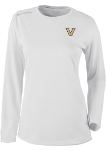 Columbia Vanderbilt Commodores Womens White Heat Seal Omni Wick Shotgun Long Sleeve T-Shirt