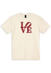 Philadelphia Womens Oatmeal LOVE Short Sleeve T-Shirt