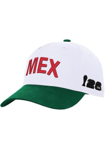Mexico National Team Arc White Pro Crown Snapback Adjustable Hat - White