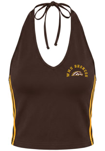 Hype and Vice Western Michigan Broncos Womens Brown Cheer Halter Tank Top