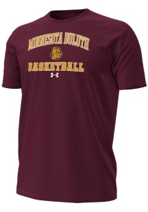 Under Armour UMD Bulldogs Maroon Basketball Performance Short Sleeve T Shirt
