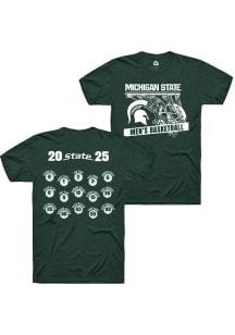 Michigan State Spartans Green Rally NIL Full Roster Short Sleeve Player T Shirt