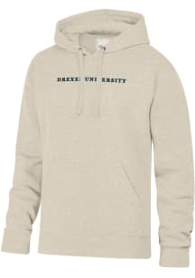 Drexel Dragons Mens Oatmeal Embroidered Long Sleeve Hoodie