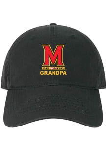 Legacy Maryland Terrapins Grandpa EZA Twill Adjustable Hat - Black