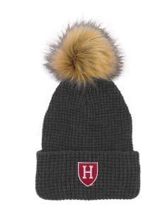 LogoFit Harvard Crimson Dark Grey Belgian Womens Knit Hat