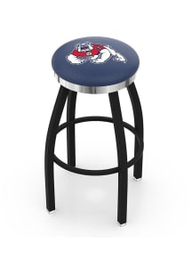 Fresno State Bulldogs Chrome Seat Pub Stool - Black