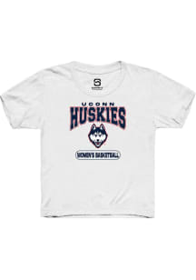 Summit Sportswear UConn Huskies Youth White Women's Basketball Short Sleeve T-Shirt