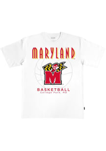 SLAM Maryland Terrapins White Basketball Heavyweight Short Sleeve T Shirt