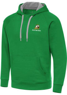 Antigua Oregon Ducks Mens Kelly Green Victory Baseball Long Sleeve Hoodie