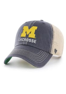 47 Michigan Wolverines Lacrosse Trawler Adjustable Hat - Navy Blue