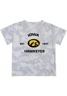 Vive La Fete Iowa Hawkeyes Infant Camo Short Sleeve T-Shirt Grey
