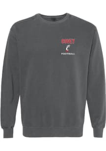Manny Covey  Rally Cincinnati Bearcats Mens Black Football NIL Embroidered Long Sleeve Crew Sweats..