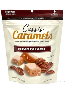 Kansas Cassi's Caramels Pecan Caramel 4oz Candy