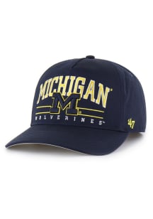 47 Michigan Wolverines Roscoe Hitch Adjustable Hat - Navy Blue