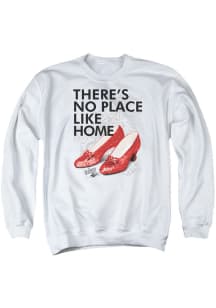 Wizard of Oz Womens White No Place Like Hom Crew Sweatshirt