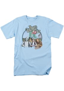 Wizard of Oz Womens Light Blue Logo Short Sleeve T-Shirt