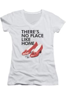 Wizard of Oz Womens White No Place Like Home Short Sleeve T-Shirt