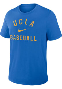 Nike UCLA Bruins Light Blue Dugout Early Work Baseball Short Sleeve T Shirt