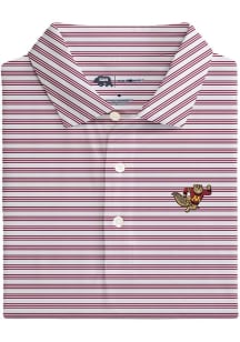 Onward Reserve Minnesota Golden Gophers Mens Maroon Club House Stripe Short Sleeve Fashion Polo