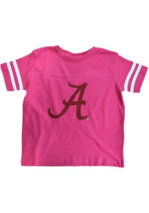 Alabama Crimson Tide Toddler Girls Pink Sparkle Short Sleeve T-Shirt