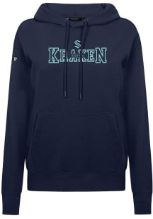 Levelwear Seattle Kraken Womens Navy Blue Adorn Journey Hooded Sweatshirt