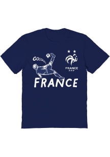 Vive La Fete France National Team Youth Navy Blue Ian Short Sleeve T-Shirt