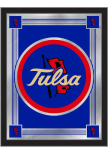 Tulsa Golden Hurricane Logo Hanging Back Bar Mirror