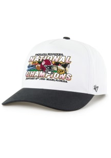 47 Indiana Hoosiers 2026 National Champs Event Two Tone Hitch Adjustable Hat - White