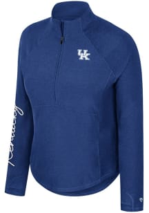 Colosseum Kentucky Wildcats Womens Blue Gravity Qtr Zip Pullover