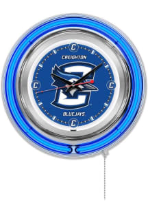 Creighton Bluejays Double Neon Wall Clock