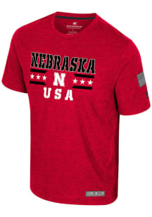 Colosseum Nebraska Cornhuskers Red OHT Field Short Sleeve T Shirt