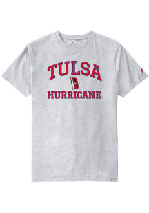 Tulsa Golden Hurricane Ash Stacked Mascot Short Sleeve T Shirt