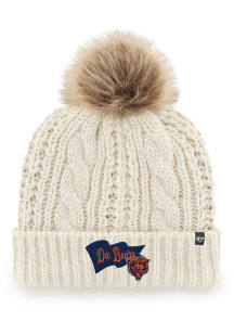 47 Chicago Bears White Wave Banner Meeko Cuff Womens Knit Hat