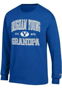 Champion BYU Cougars Blue Est. Date Grandpa Jersey Long Sleeve T Shirt