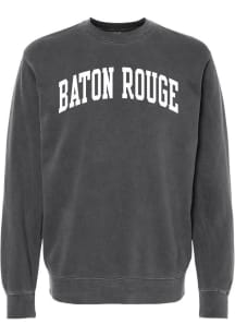 Summit Sportswear Baton Rouge Mens Black Wordmark Long Sleeve Crew Sweatshirt