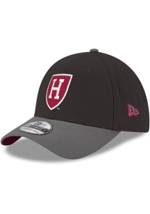 New Era Harvard Crimson Mens Black Black Graphite Color Pop GCP 39THIRTY Flex Hat