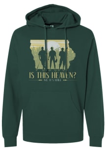 Bozz Prints Iowa Mens Green Is This Heaven Long Sleeve Hoodie