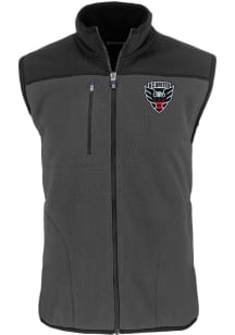 Cutter and Buck DC United Mens Graphite Cascade Sherpa Sleeveless Jacket