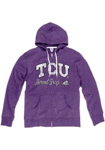 Blue 84 TCU Horned Frogs Womens Purple Laugna Long Sleeve Full Zip Jacket