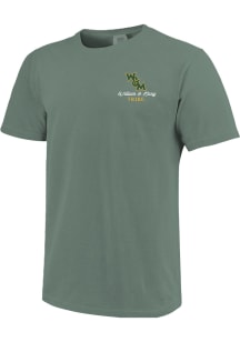 William & Mary Tribe Womens Green Pattern Campus Squares Short Sleeve T-Shirt