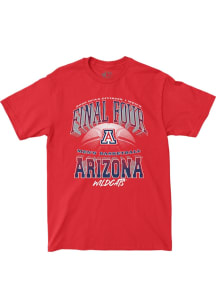 Campus Ink Arizona Wildcats Red 2026 Men's Basketball Final Four Bound Highlight Short Sleeve Fash..