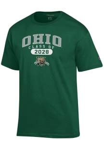 Champion Ohio Bobcats Green Pill Class of 2028 Jersey Short Sleeve T Shirt