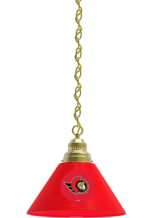 Ottawa Senators Single Gold Billiard Lamp