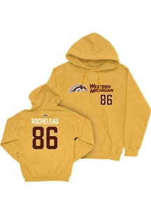 Ryan Rocheleau Western Michigan Broncos Mens Gold NIL Sideline Player Hood