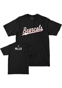 Brayden Miller Cincinnati Bearcats Youth Black NIL Script Player Tee